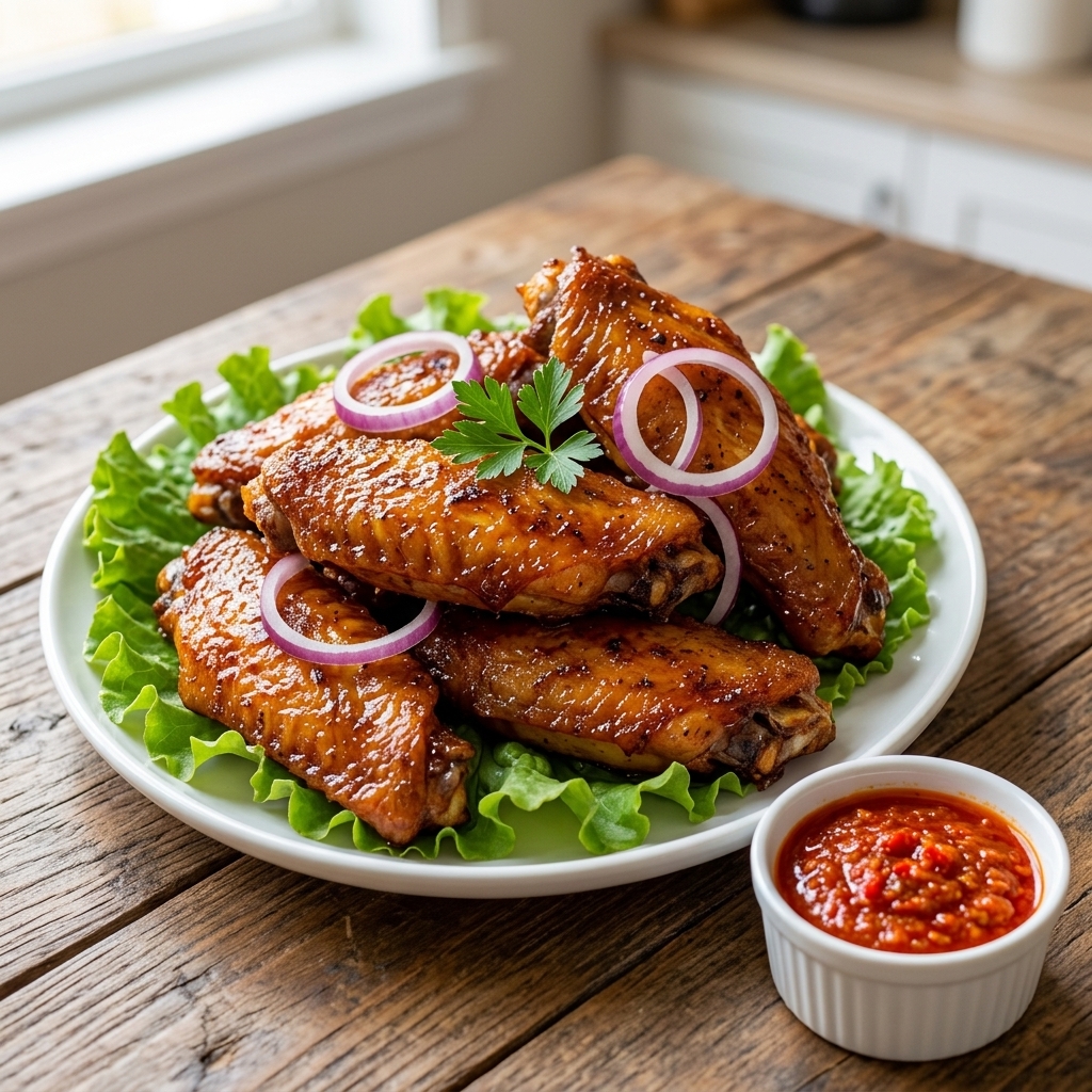 Fried turkey wings